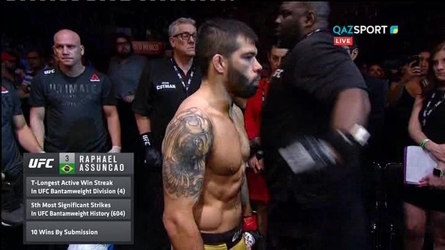 UFC Fight Night 143. Рафаэль Ассунсао - Марлон Мораес