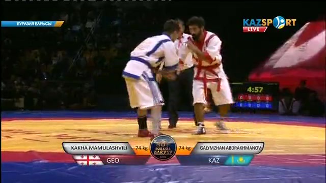 Еуразия Барысы - 2016: Ғалымжан Абдрахманов (74 кг) жанкүйерлерге кезекті жеңісті сыйлады