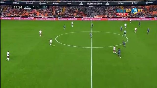 «Валенсия» - «Малага»: Альваро Медранның голы - 2:1