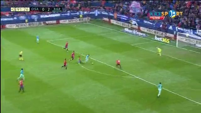 «Осасуна» - «Барселона»: Лионель Мессидің екінші голы - 0:3