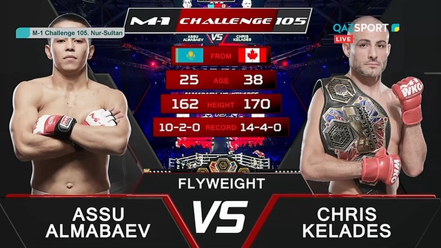 М-1 Challenge 105. Nur-Sultan. Асу Алмабаев - Крис Келадес