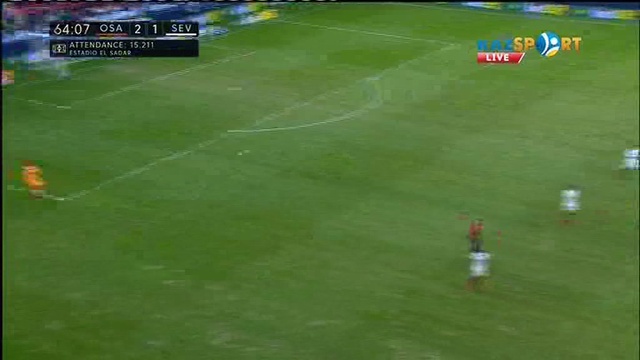 «Осасуна» - «Севилья»: Висенте Иборраның қарсылас қақпасына салған екінші голы - 2:2