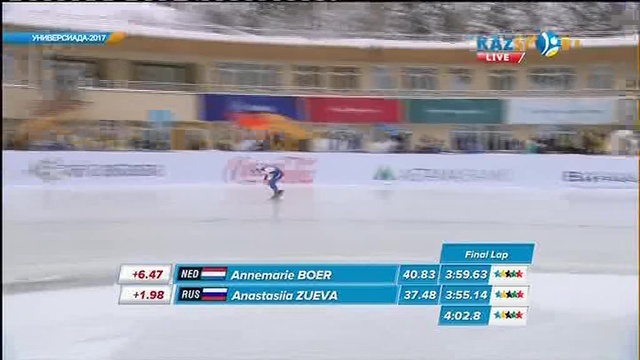 Универсиада - 2017. Конькимен жарыс. 3000 м (қыздар)