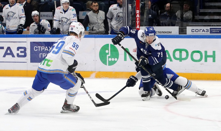 Столичный «Барыс» уступил на выезде московскому "Динамо» в овертайме