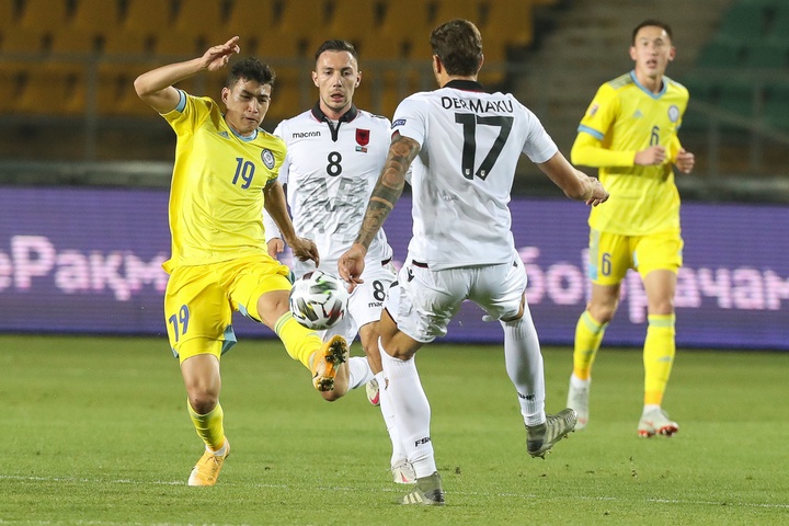 Казахстан сыграл вничью с Албанией