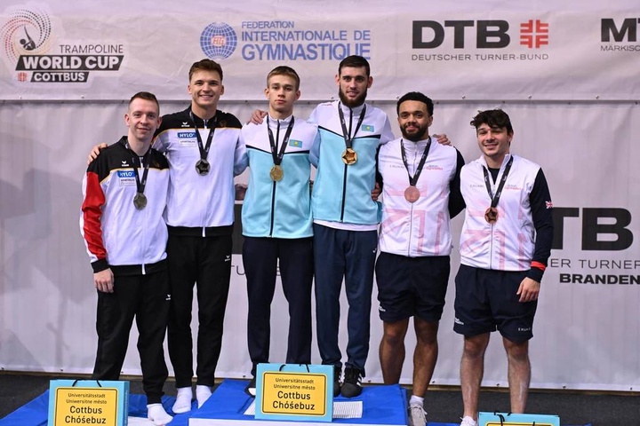 В немецком городе Котбус на этапе Кубка мира по прыжкам на батуте в копилку страны добавилась медаль