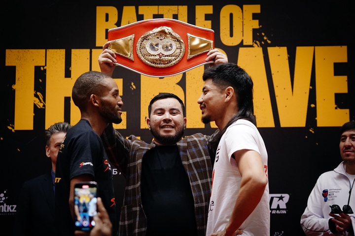 Состоялась процедура взвешивания перед боксёрским вечером Battle of the Brave