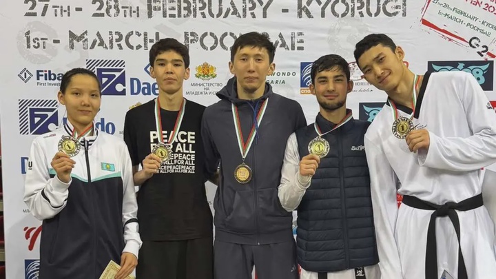 Қазақстандық таеквондошылар Bulgaria Open турнирінде бес алтын медальға ие болды