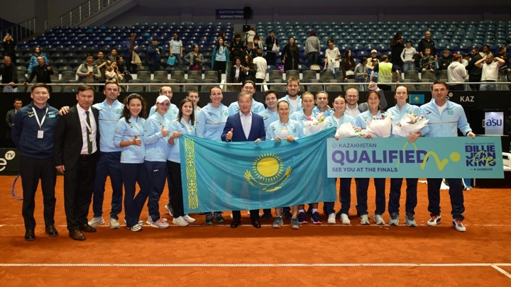 Женская сборная Казахстана по теннису поднялась на 7-е место в мировом рейтинге