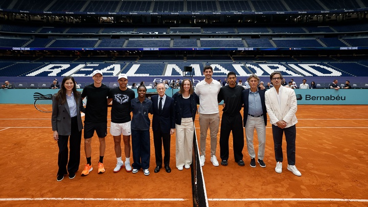 «Реал Мадрид» ойыншылары «Сантьяго Бернабеуде» Надаль мен Синнермен теннис ойнады