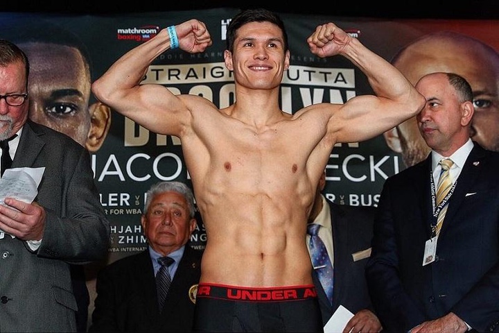 Данияр Елеусінов кәсіпқой бокстағы алғашқы жекпе-жегінде жеңіске жетті