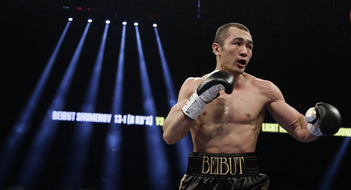 Бейбіт Шүменовтің жекпе-жегін  "Qazaqstan" және "Qazsport" телеарналары тікелей эфирде көрсетеді