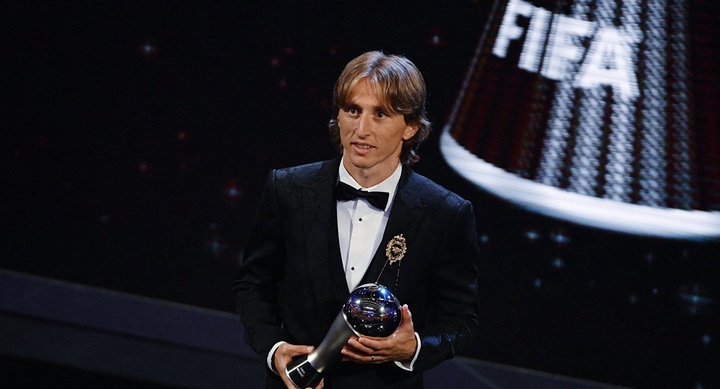 Лука Модрич - Лучший игрок года в мужском футболепо версии FIFA