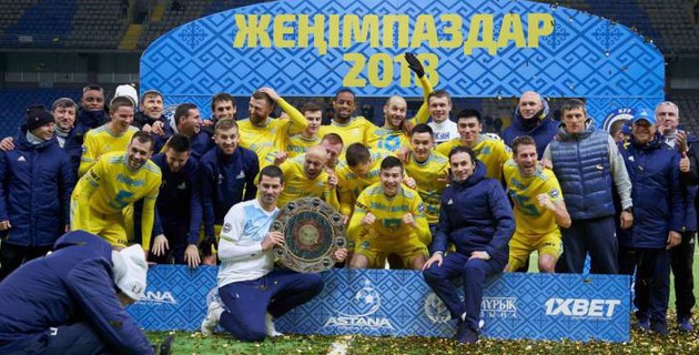 «Астана» пятый раз подряд стал чемпионом Казахстана