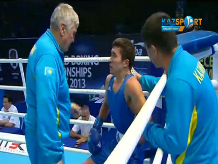 56 келіде ел намысын қорғайтын Қайрат Ерәлиев алғашқы жекпе-жегін сәтті өткізді. (ВИДЕО) 