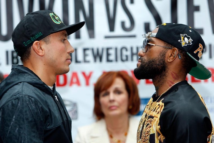 Головкин и Стивенс встретились с журналистами (ФОТО)