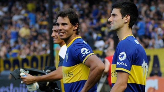 Рафаэль Надаль и Новак Джокович выяснили, кто лучше бьет пенальти