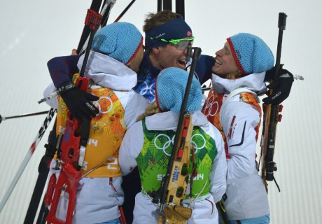 Аралас эстафетада Норвегия құрамасы жеңіске жетті 