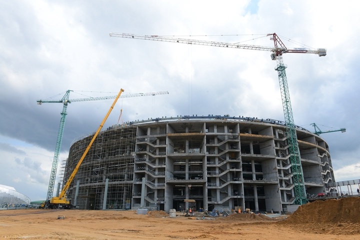 Астанада «Барыс» хоккей клубының жаңа стадионы салынуда (ФОТО)