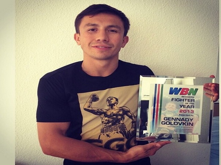 Геннадий Головкин «Үздік боксшы - 2013» атағын ресми түрде алды