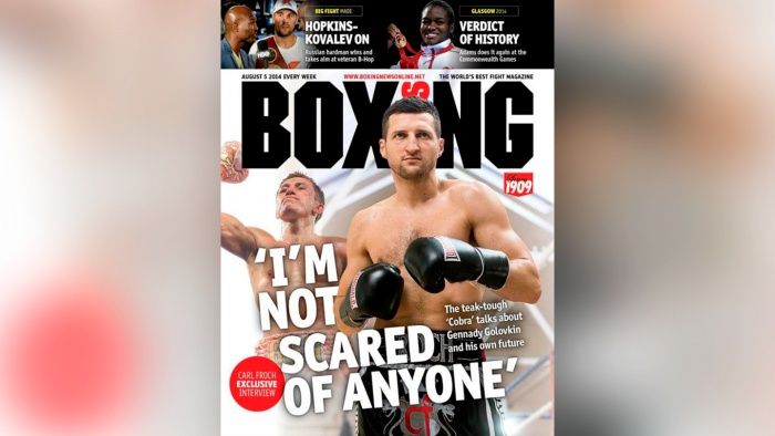 Геннадий Головкин «BoxingNews» журналының мұқабасында