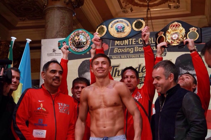 Геннадий Головкин мен Мартин Мюррей салмақ өлшеді