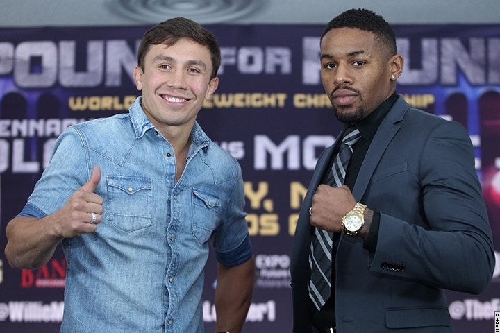 Геннадий Головкин мен кіші Вилли Монро алғашқы баспасөз мәслихатын өткізді