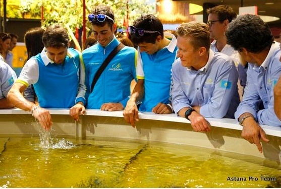 «Astana Pro Team» велокомандасы «EXPO-2015» көрмесіне барды