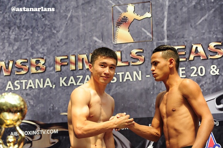 WSB финалы. Қайрат Ерәлиев Лондон Олимпиадасының чемпионына есе жіберді