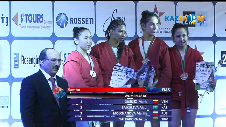 Қазақстандық Айгүл Байкулева самбодан Әлем чмепионатында күміс жүлде иеленді (ВИДЕО)