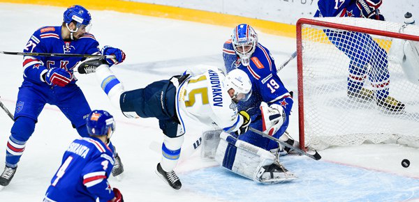 «Барыс» хоккей клубы сырт алаңда «СКА» командасынан ұтылып қалды