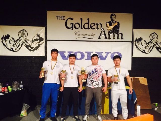 Қазақстандық қол күрес шеберлері Швецияда үш алтын медаль иеленді