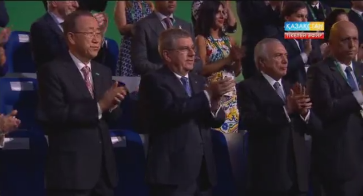 ХОК президенті Томас Бах  Риодағы Олимпиада ойындарының ашылуына қатысуда (ВИДЕО)