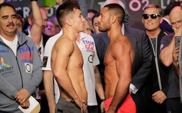 Головкин соңғы салмақ өлшеу рәсімінде Бруктен жеңіл болып шықты