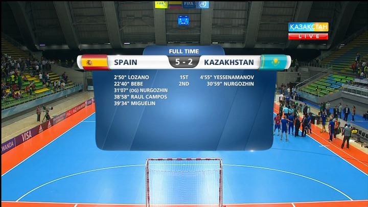 Тағы да Испаниядан жеңіліп қалдық. Испания - Қазақстан 5:2