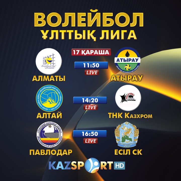 Волейбол.Ұлттық Лиганың кезекті туры