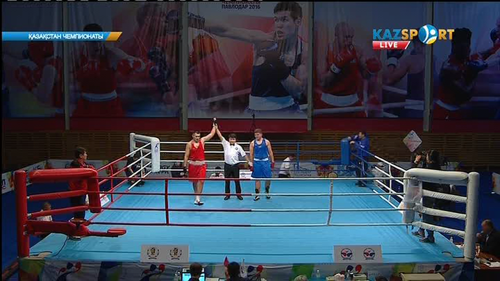 Бокстан Қазақстан чемпионаты: Қамшыбек Қоңқабаев (+91 кг) қарсыласынан басым түсті (ВИДЕО)