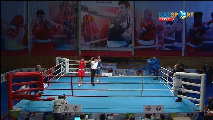 Бокстан Қазақстан чемпионаты: Ерік Әлжанов (75 кг) ел біріншілігіндегі екінші жекпе-жегінде жеңіске жетті (ВИДЕО)