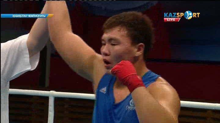 Бокстан Қазақстан чемпионаты: 91 кг. салмақтың ақтық сынына Антон Пинчук пен Серік Мұсадилов жолдама алды (ВИДЕО)