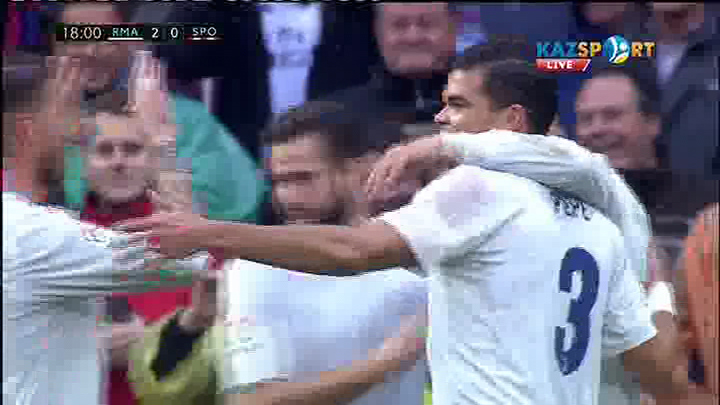 Реал Мадрид - Спортинг Хихон: Криштиану Роналду есепті еселей түсті - 2:0 (ВИДЕО)