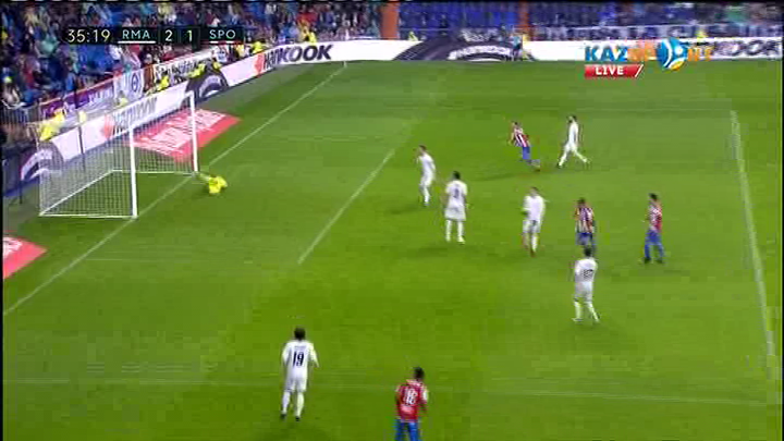 Реал Мадрид - Спортинг Хихон: Исмаэль Лопес есептегі айырманы қысқартты - 2:1 (ВИДЕО)