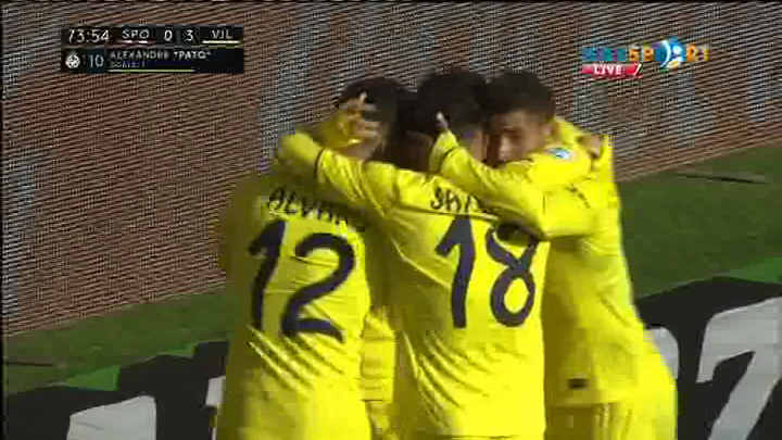 «Спортинг» - «Вильярреал»: Алешандре Патоның голы - 0:3 (ВИДЕО)