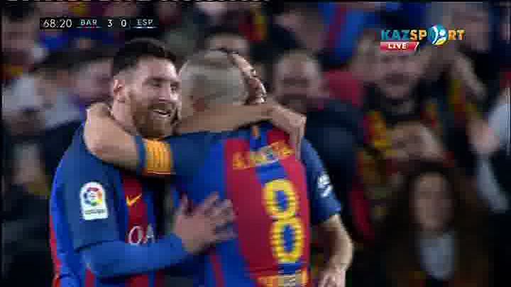 «Барселона» - «Эспаньол»: Жорди Альбаның голы - 3:0 (ВИДЕО)