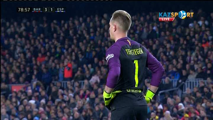 «Барселона» - «Эспаньол»: Давид Лопестің голы - 3:1 (ВИДЕО)