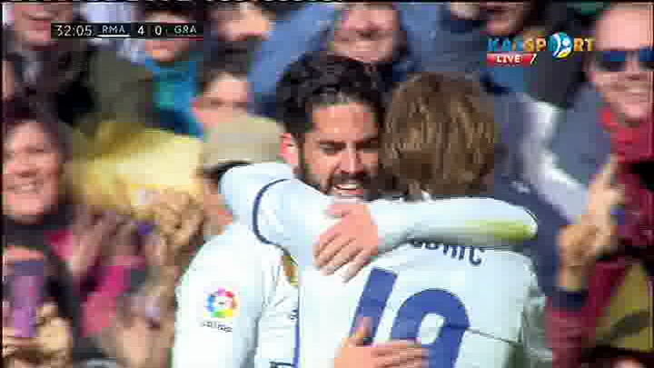 «Реал Мадрид» - «Гранада»: Исконың екінші голы - 4:0 (ВИДЕО)