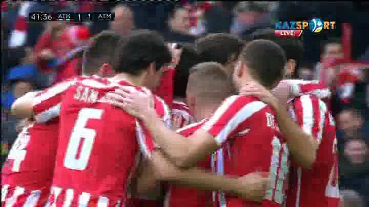 «Атлетик» - «Атлетико»: Иньиго Лекуэнің голы - 1:1 (ВИДЕО)