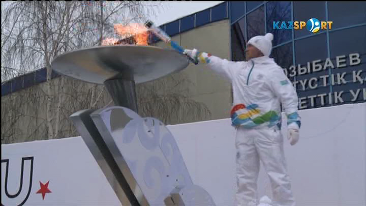 Солтүстік Қазақстан облысындағы Алау Эстафетасы (ВИДЕО)