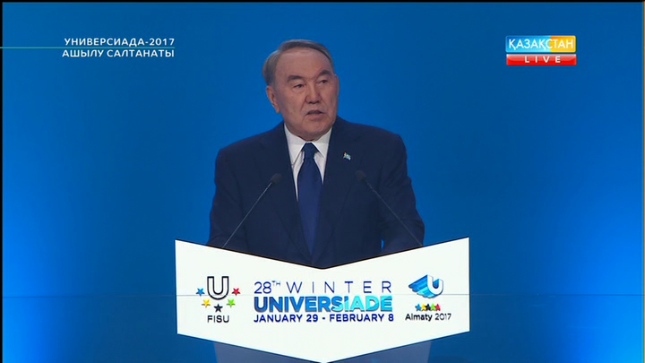 ҚР Президенті Нұрсұлтан Назарбаев: Әлем көз тіккен айтулы спорт мерекесі құтты болсын! (ВИДЕО)