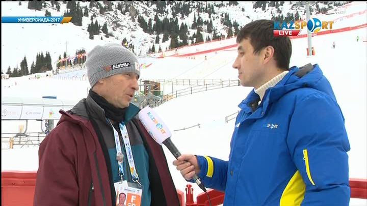 Сноубордтан ҚР бас бапкері Леонид Димаков: Біздің спортшылардың бүгінгі өнер көрсетулеріне көңілім толады (ВИДЕО)