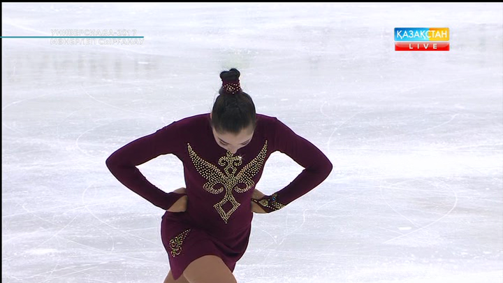 Универсиада-2017. Мәнерлеп сырғанаушы Айза Мамбекованың еркін бағдарламада өнер көрсетуі (ВИДЕО)